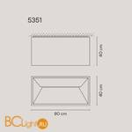 Потолочный светильник Vibia Link XXL 5351 03 White - Схема