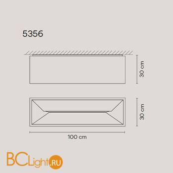 Потолочный светильник Vibia Link XXL 5356 03 White - Схема