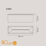 Потолочный светильник Vibia Link XXL 5356 03 White - Схема