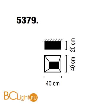 Потолочный светильник Vibia Link 5379 03 Gloss white - Схема