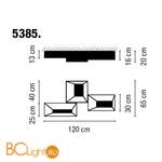 Потолочный светильник Vibia Link 5385 03 Gloss white - Схема