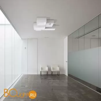 Потолочный светильник Vibia Link 5395 03 Gloss white (dimmable electronic ballast) - Фото 0