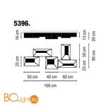 Потолочный светильник Vibia Link 5396 03 Gloss white - Схема