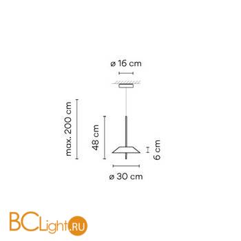 Подвесной светильник Vibia Mayfair 5525 20 /1B - Схема