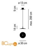 Подвесной светильник Vibia Skan 0271 18 /1B - Схема