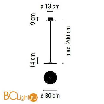 Подвесной светильник Vibia Skan 0271 03 /1B - Схема