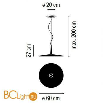 Подвесной светильник Vibia Skan 0276 03 /1B - Схема