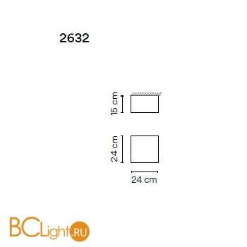 Потолочный светильник Vibia Structural 2632 21 /23 Grey D1 - Схема