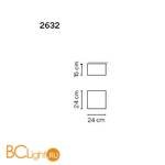 Потолочный светильник Vibia Structural 2632 21 /23 Grey D1 - Схема