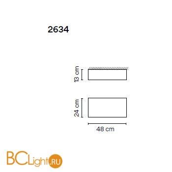 Потолочный светильник Vibia Structural 2634 21 /23 Grey D1 - Схема