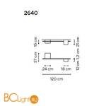 Потолочный светильник Vibia Structural 2640 21 /23 Grey D1 - Схема