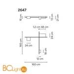 Потолочный светильник Vibia Structural 2647 15 /23 Grey L2 - Схема