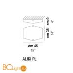 Потолочный светильник Vistosi Aliki PL ALO BC - Схема