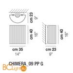 Потолочный светильник Vistosi Chimera_09 PP G E27 CR/RI CR - Схема