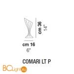 Настольная лампа Vistosi Comari LT P E14 TO OR - Схема