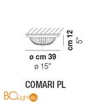 Потолочный светильник Vistosi Comari PL E14 TO OR - Схема