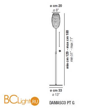Торшер Vistosi Damasco DAMAS PT G CRCR NI E27 CE - Схема