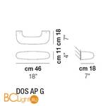Настенный светильник Vistosi Dos AP G ALO BC BC - Схема