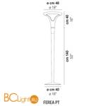 Торшер Vistosi Ferea PT E27 BC BC - Схема