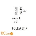 Настольная лампа Vistosi Follia LT P ALO BC/CR NI - Схема