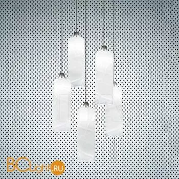 Подвесной светильник Vistosi Follia SP 5 P ALO BC/CR NI