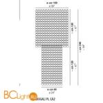 Потолочный светильник Vistosi Giogali GIOGA PL CA2 NE CR E27 CE - Схема