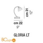 Настольная лампа Vistosi Gloria LT E14 SE/OR OR - Схема