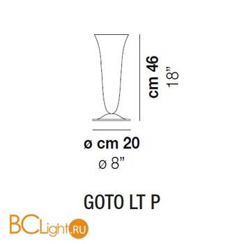Настольный светильник Vistosi Goto GOTO LT P BC 000 E27 CE - Схема