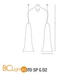 Подвесной светильник Vistosi Goto SP G D2 E27 BC OR - Схема