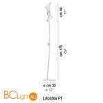 Торшер Vistosi Laguna PT E14 SE/OR OR - Схема