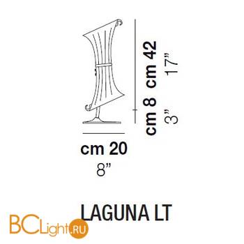 Настольная лампа Vistosi Laguna LT E14 SE/OR OR - Схема