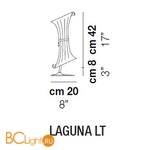 Настольная лампа Vistosi Laguna LT E14 SE/OR OR - Схема