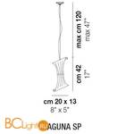 Подвесной светильник Vistosi Laguna SP E14 SE/OR OR - Схема
