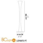 Напольный светильник Vistosi Lepanto LEPAN PT BCPU NI FL CE - Схема