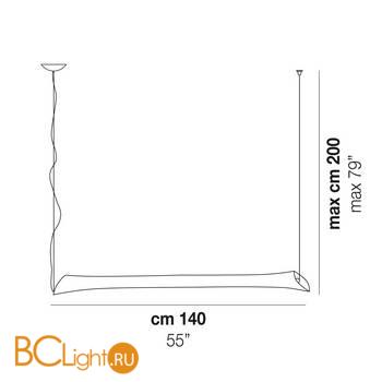 Подвесной светильник Vistosi Lepanto LEPAN SP BCPU NI FL CE - Схема