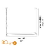 Подвесной светильник Vistosi Lepanto LEPAN SP BCPU NI FL CE - Схема