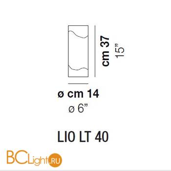 Настольный светильник Vistosi Lio LIO LT 40 CRBC 000 E27 CE - Схема