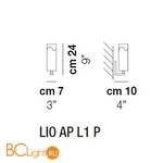 Бра Vistosi LIO AP L1 P CRBC NI G9 CE - Схема