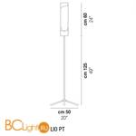 Торшер Vistosi Lio PT E27 CR/BC NI - Схема