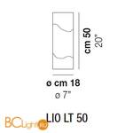Настольный светильник Vistosi LIO LT 50 CRBC 000 E27 CE - Схема