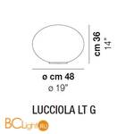 Настольный светильник Vistosi Lucciola LUCCI LT G BCST NI E27 CE - Схема