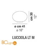 Настольный светильник Vistosi Lucciola LUCCI LT M BCST NI E27 CE - Схема