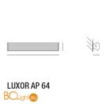 Настенный светильник Vistosi Luxor AP 64 FL BC NI - Схема