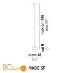 Подвесной светильник Vistosi Magie SP ALO TO/BC NI - Схема
