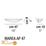 Настенный светильник Vistosi Marea AP 47 ALO SE/OR BC - Схема