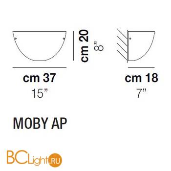 Настенный светильник Vistosi Moby AP E27 BC - Схема
