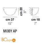 Настенный светильник Vistosi Moby AP E27 BC - Схема