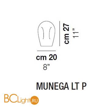Настольный светильник Vistosi Munega MUNEG LT P BC 000 14E CE - Схема