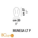 Настольный светильник Vistosi Munega MUNEG LT P BC 000 14E CE - Схема