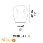 Настольный светильник Vistosi Munega MUNEG LT G BC 000 E27 CE - Схема